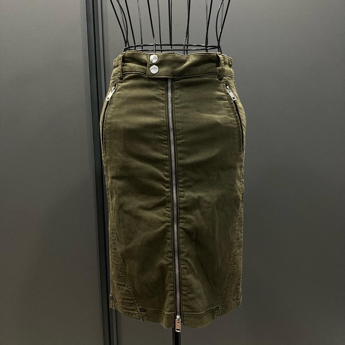 디젤 오픈 지퍼 스커트 상품이미지4