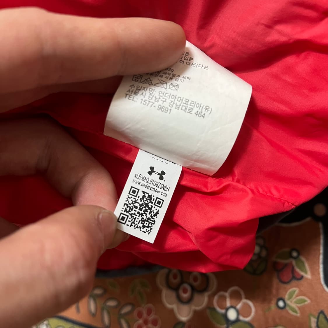 언더아머 덕다운 스톰 후드 경량 패딩 점퍼 160 상품이미지8