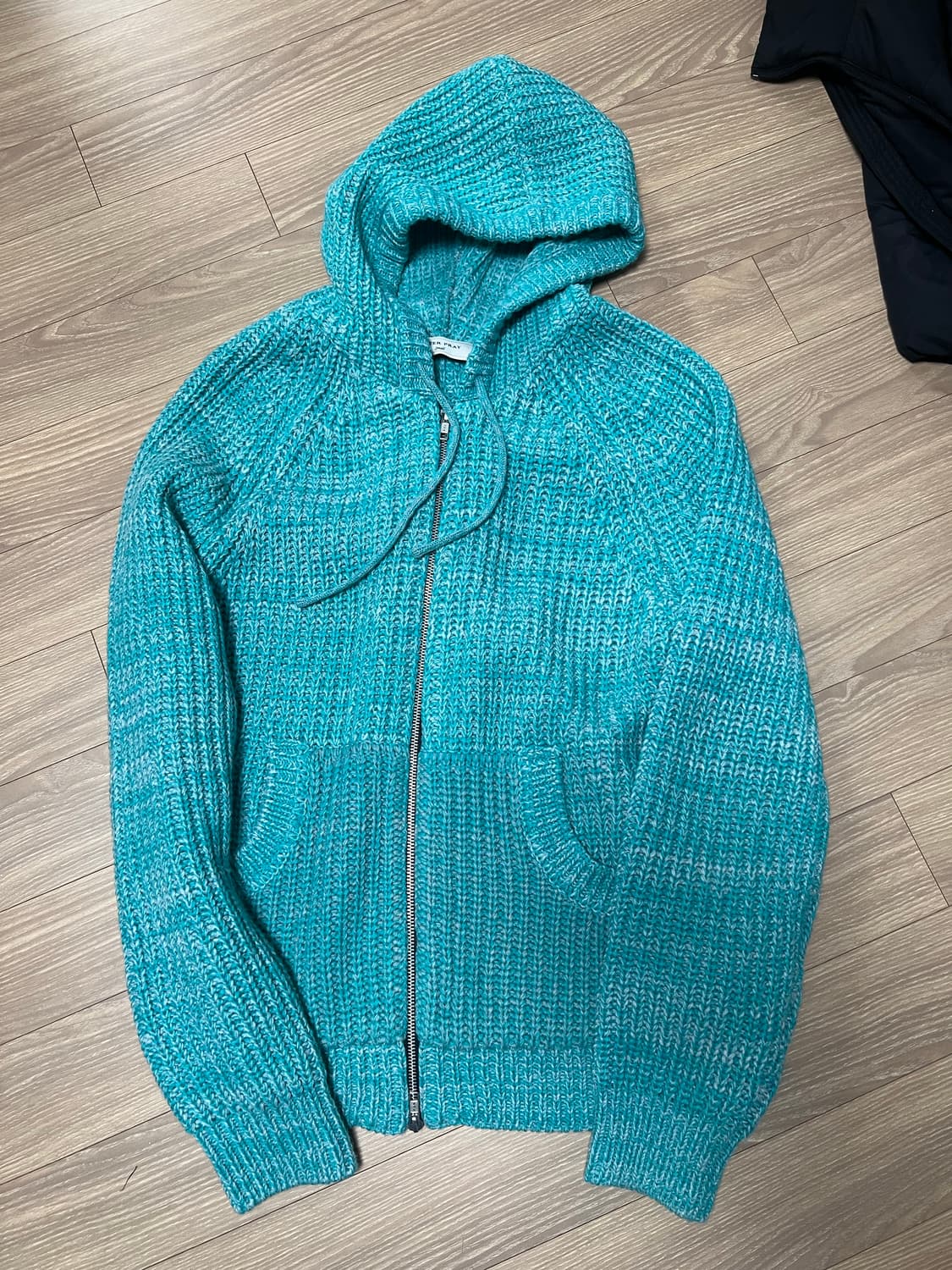 애프터프레이 인타르시아 니트 후드집업 s사이즈 상품이미지2