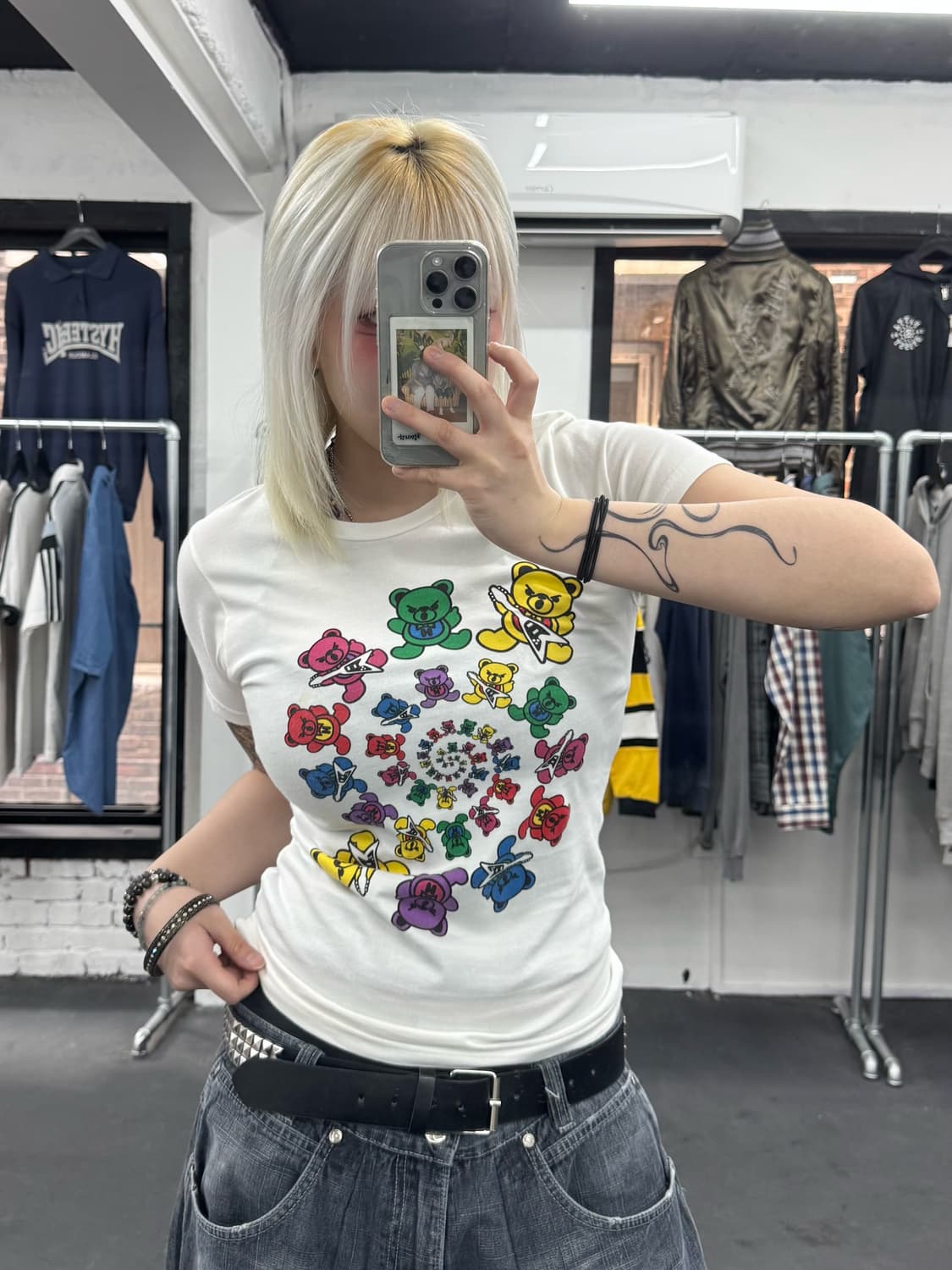 히스테릭 글래머 퍽베어 티셔츠 상품이미지1