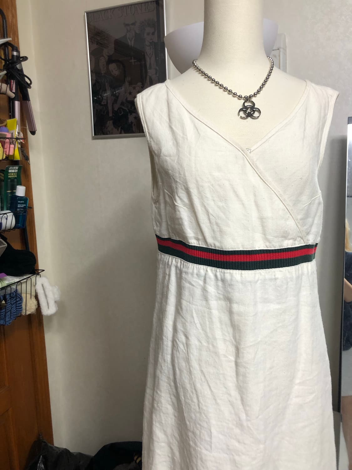 구찌 정품 SS 미디 민소매 원피스 상품이미지1