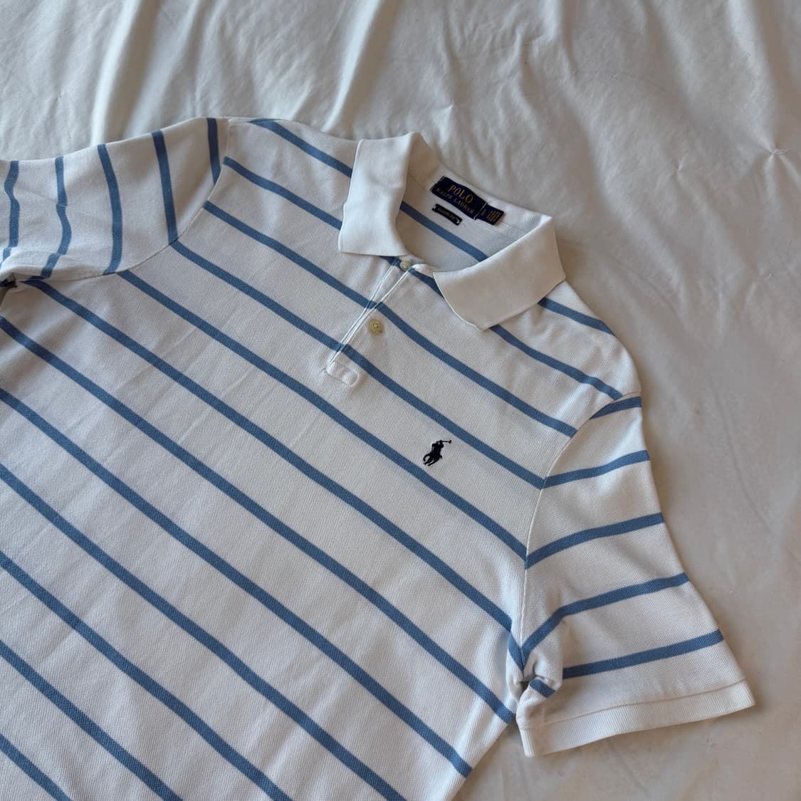 폴로 랄프로렌 스트라이프 반팔카라티 L 상품이미지3