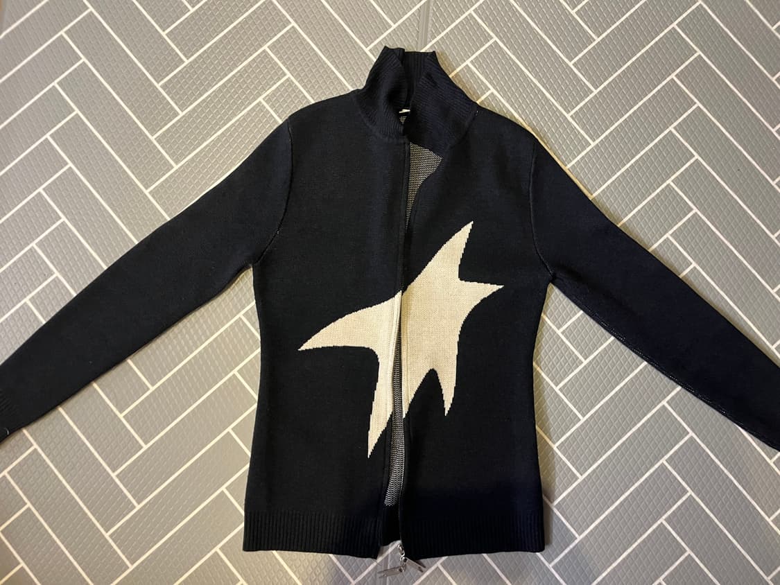 별 니트 집업 상품이미지1