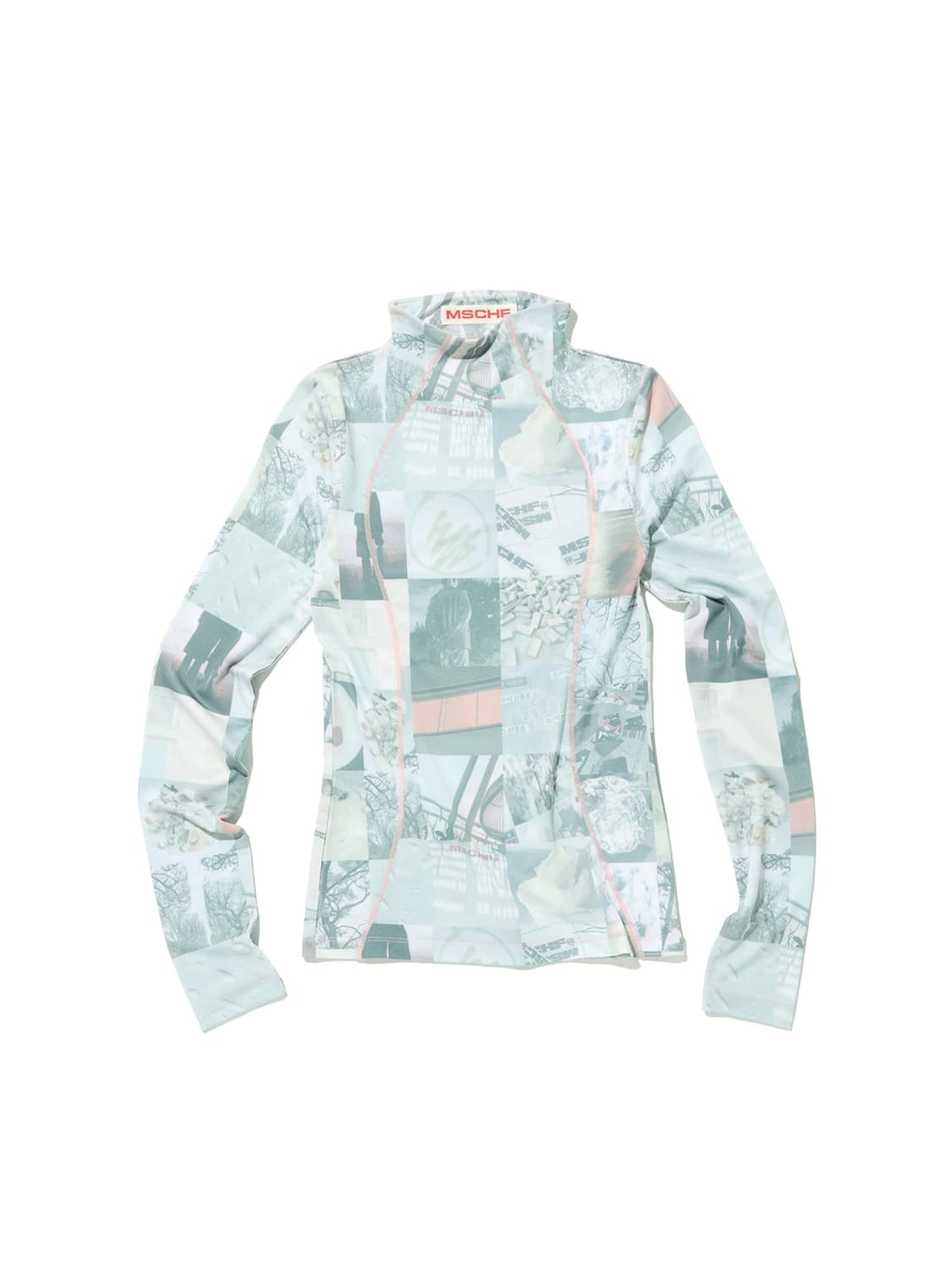 미스치프 프린티드 싸이클링 져지 탑 멀티 그레이 S 상품이미지1