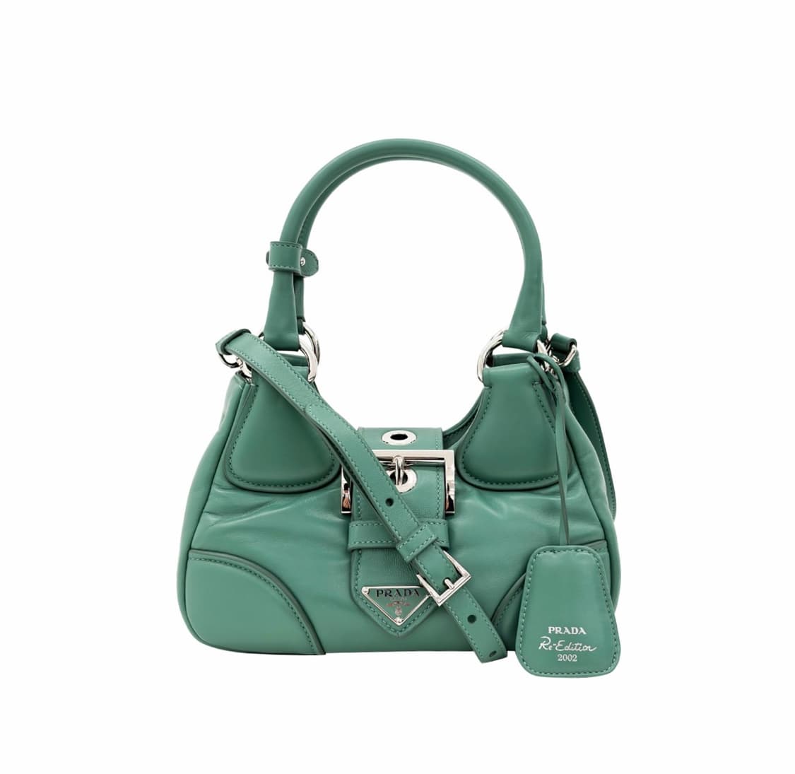 프라다 여성 문백 패딩 패디드 나파 레더 숄더백 크로스백 가방 망고 그린 상품이미지1