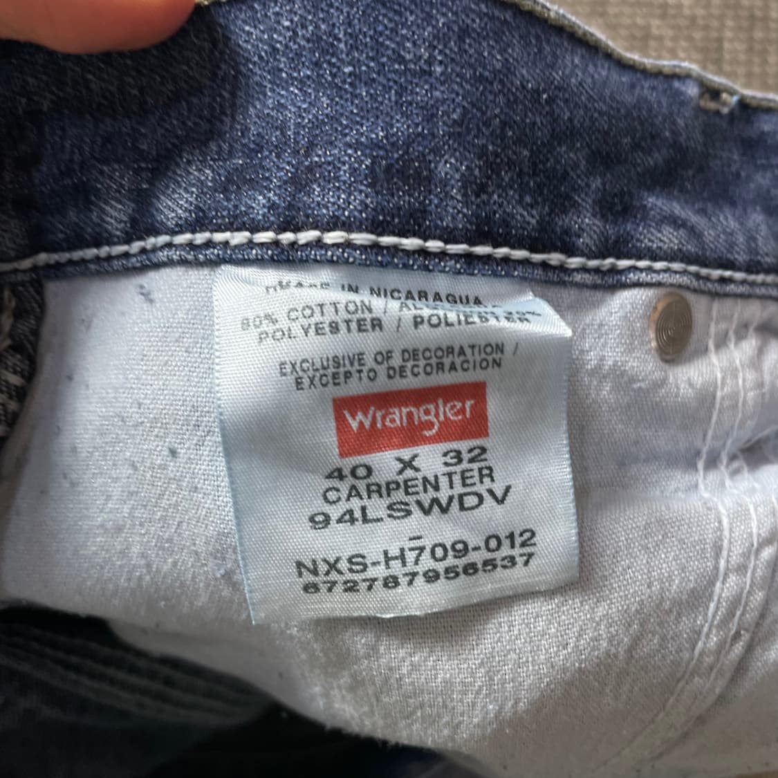 (40) 랭글러 중청 백카고 데님 팬츠 상품이미지7