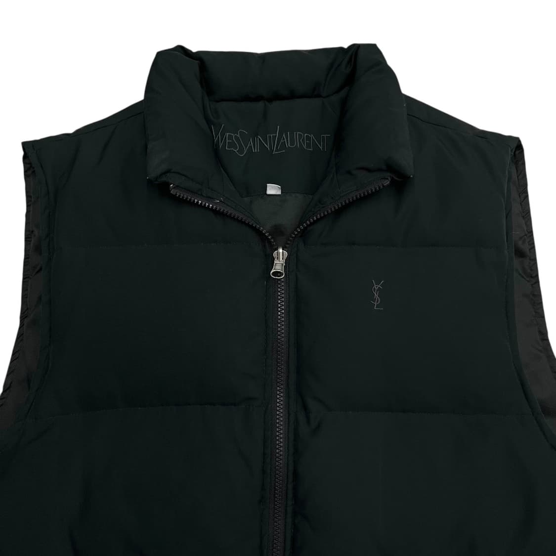 입생로랑 미니로고 차콜 패딩 조끼 105 상품이미지4