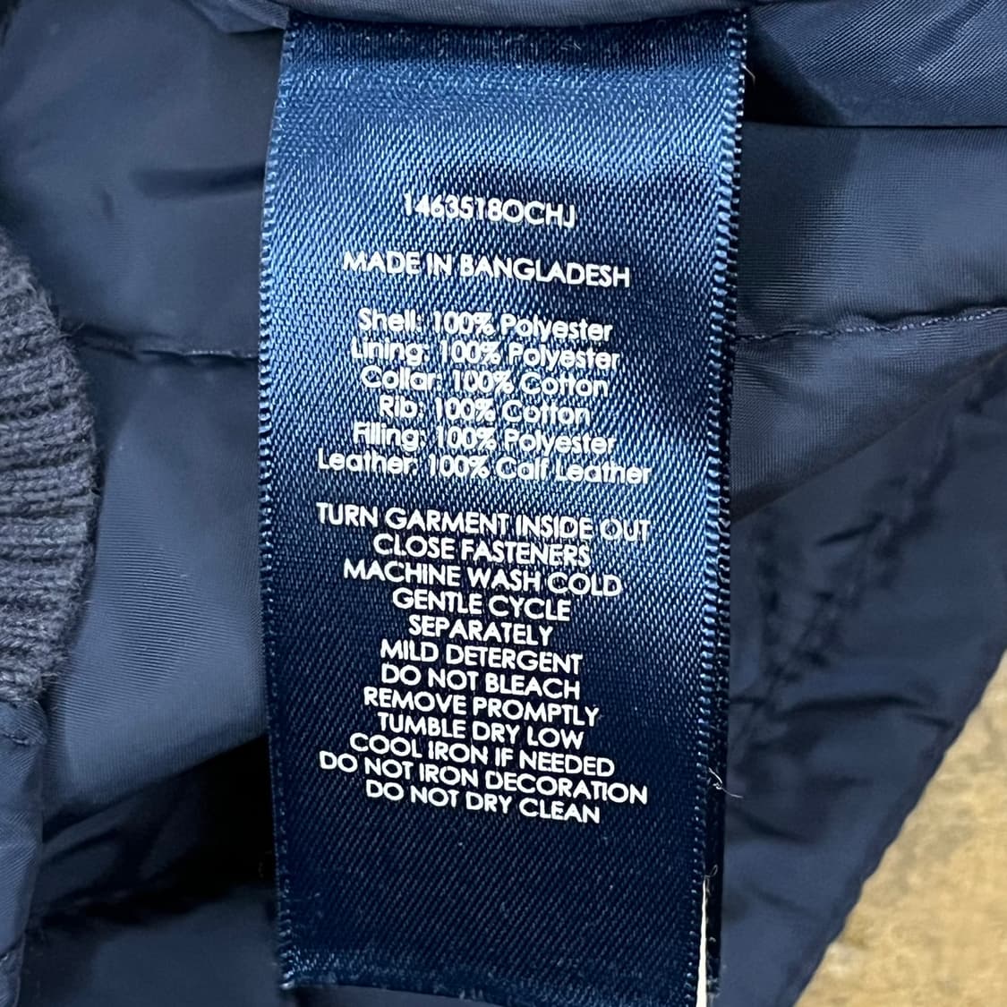 [정품/S] 폴로 랄프로렌 퀼팅 블루종 자켓 b16 상품이미지6