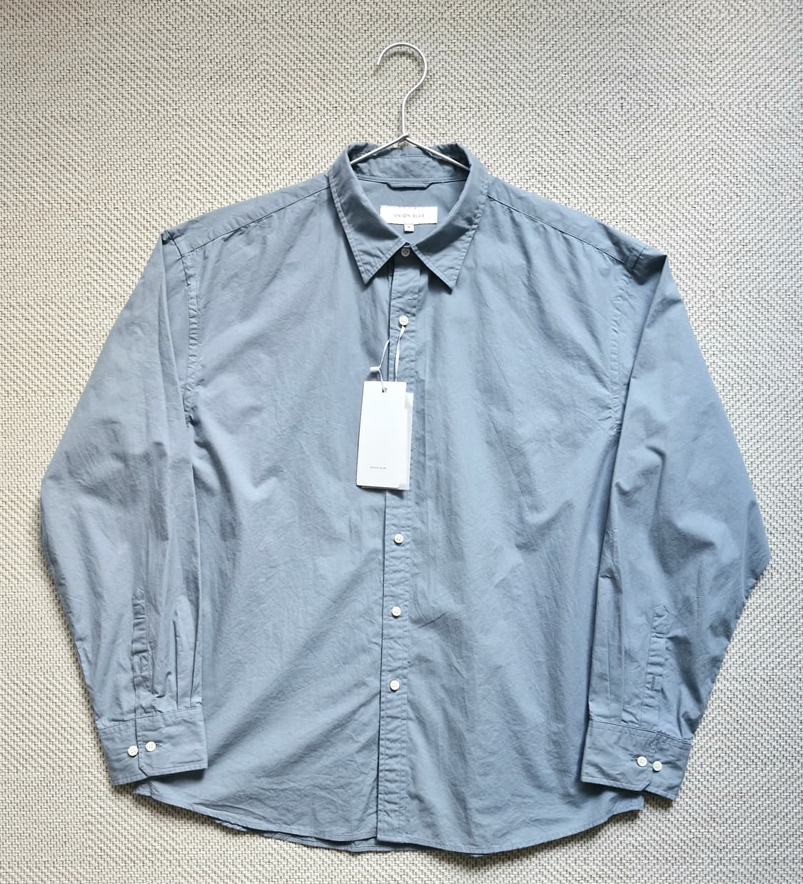 새상품 유니온블루 런드리셔츠 엔트런스 그레이 상품이미지2