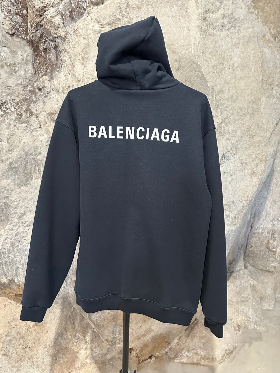 빌렌시아가 백로고 레귤러 핏 후드 상품이미지1