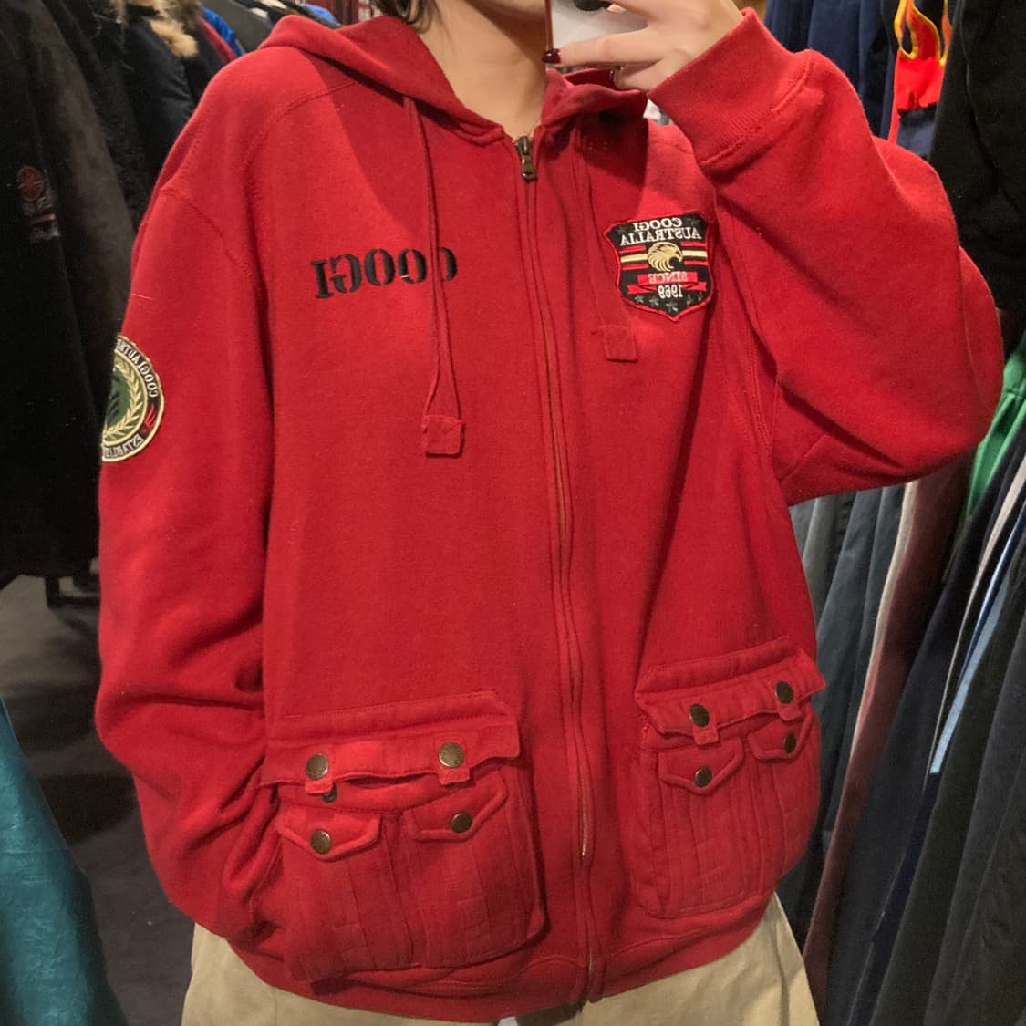 [IM] coogi 후드집업 레드 (후드o) 상품이미지3