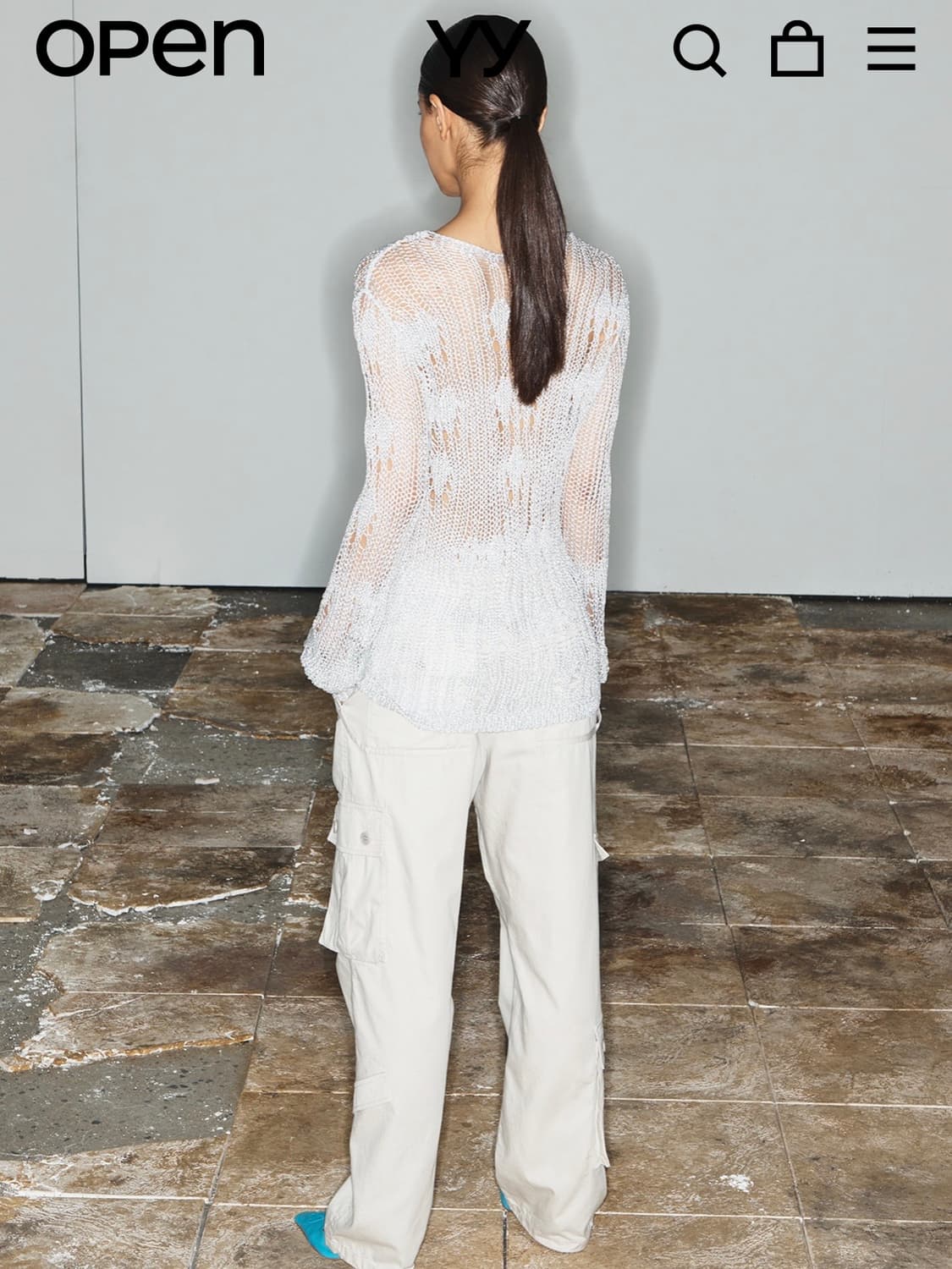 [급처] 오픈와이와이 카고팬츠 그레이시베이지 컬러 상품이미지2