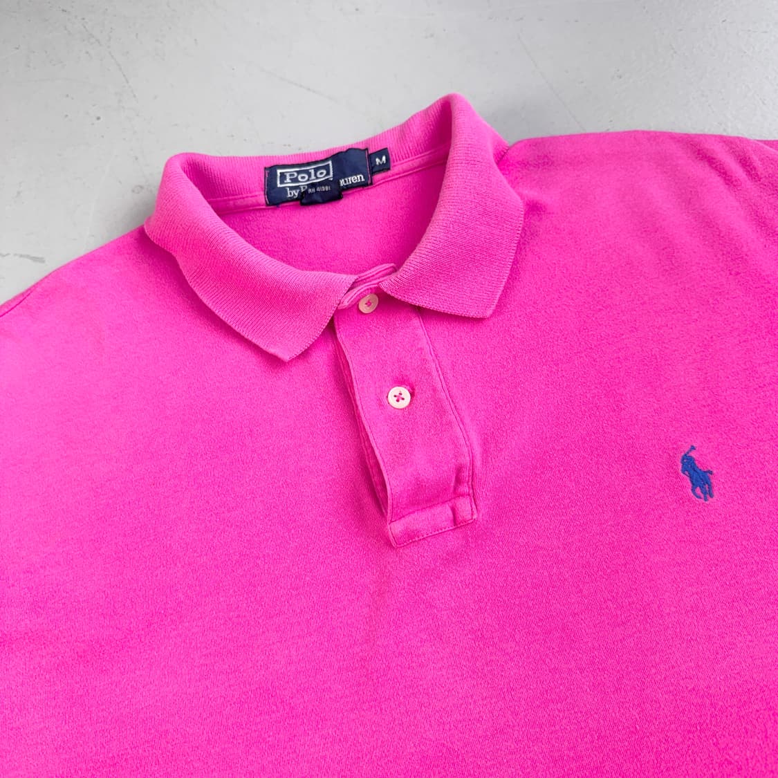 폴로 포니 PK 카라 반팔 티셔츠 핑크 상품이미지3
