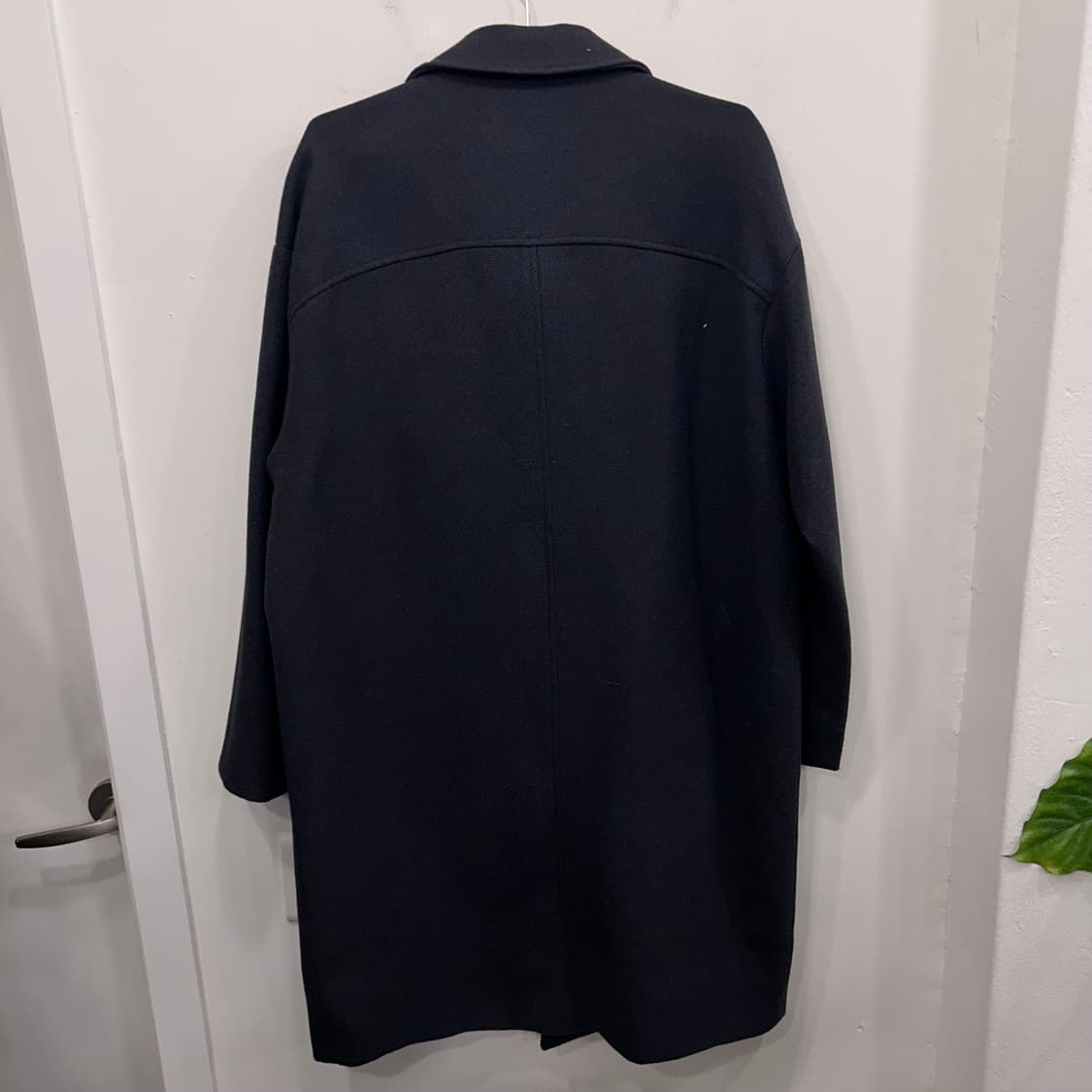 원포인트 서울 울 헤링본 카라 더플 롱코트 상품이미지5