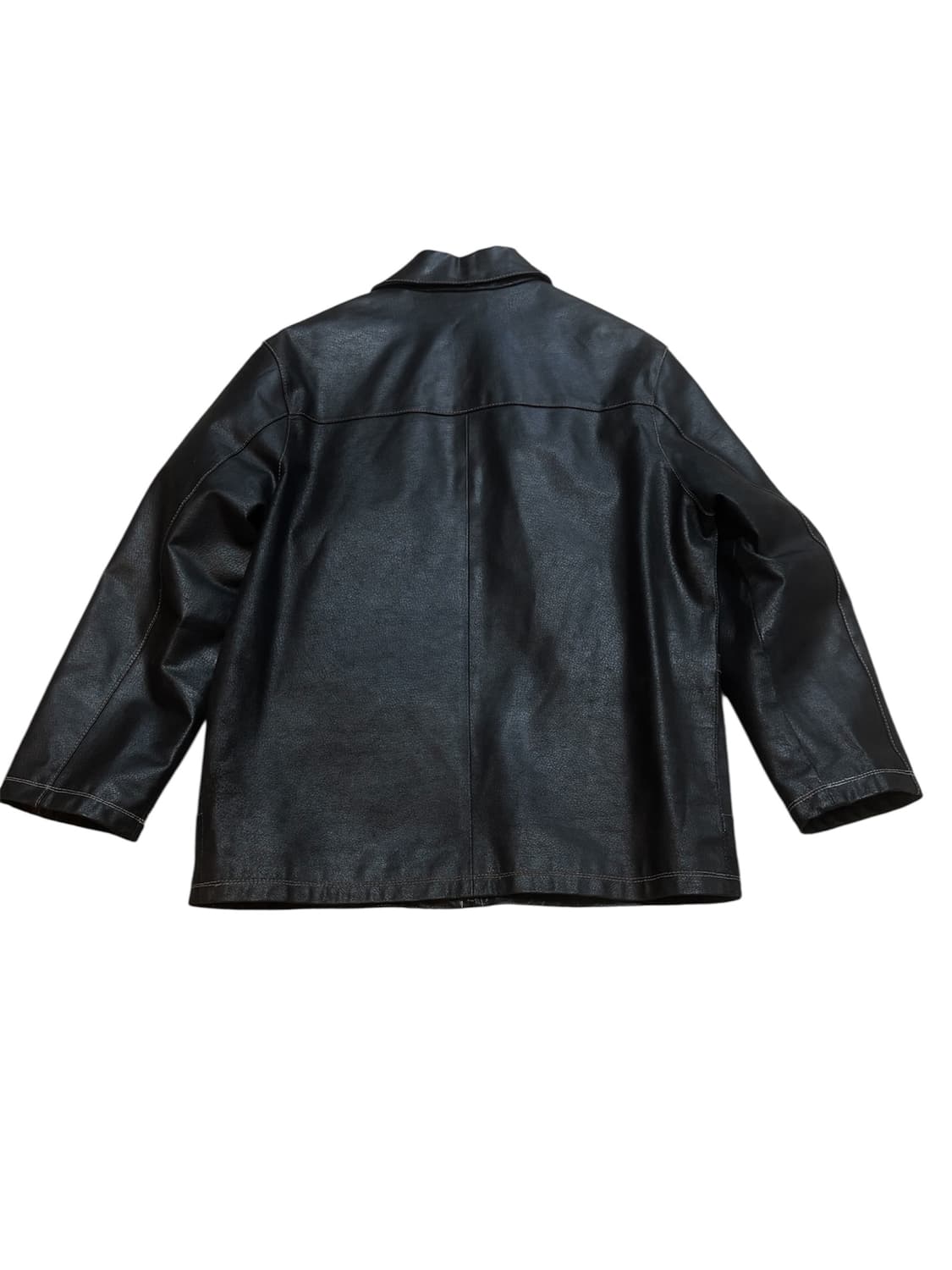 빈티지 하드 가죽 자켓/다크브라운 상품이미지2