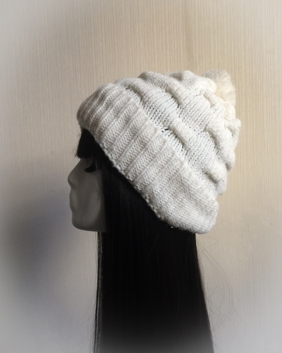 Pom knit beanie 상품이미지1