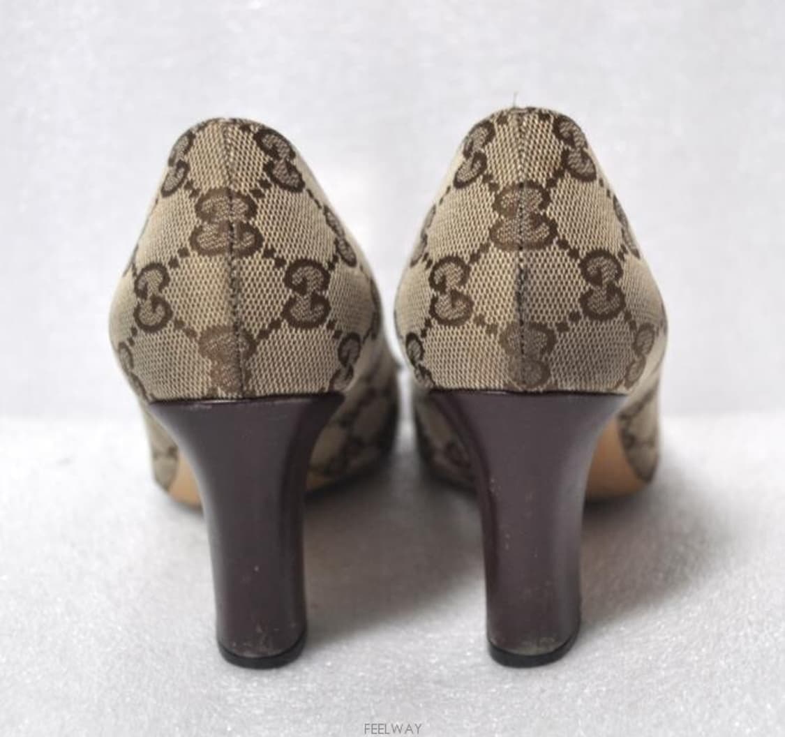 구찌/여성GG로고가쟈드구두(사이즈220)정품 상품이미지6