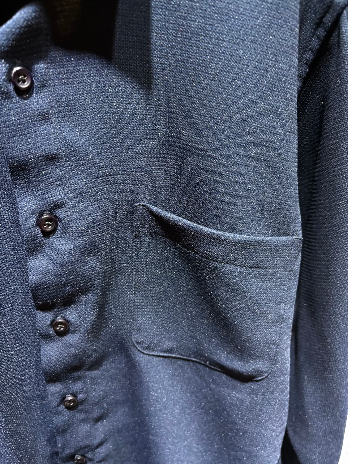 M 발렌시아가 딥네이비 원포켓 코튼셔츠 상품이미지4