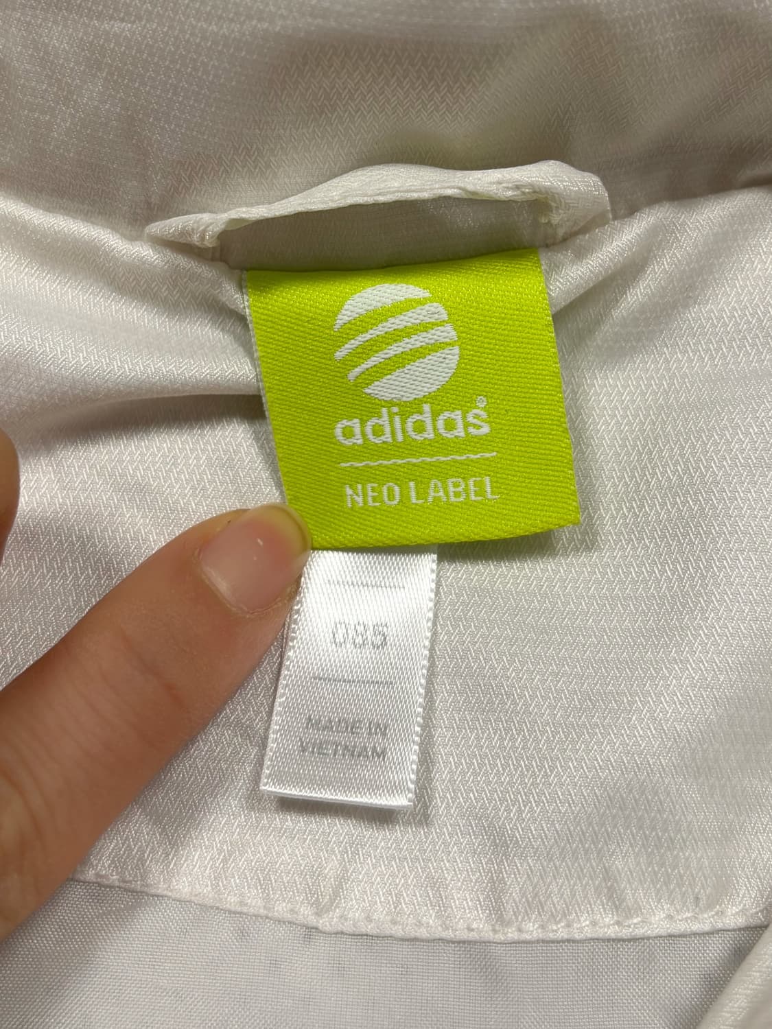 아디다스 핑크 라인 화이트 바람막이 자켓 상품이미지7