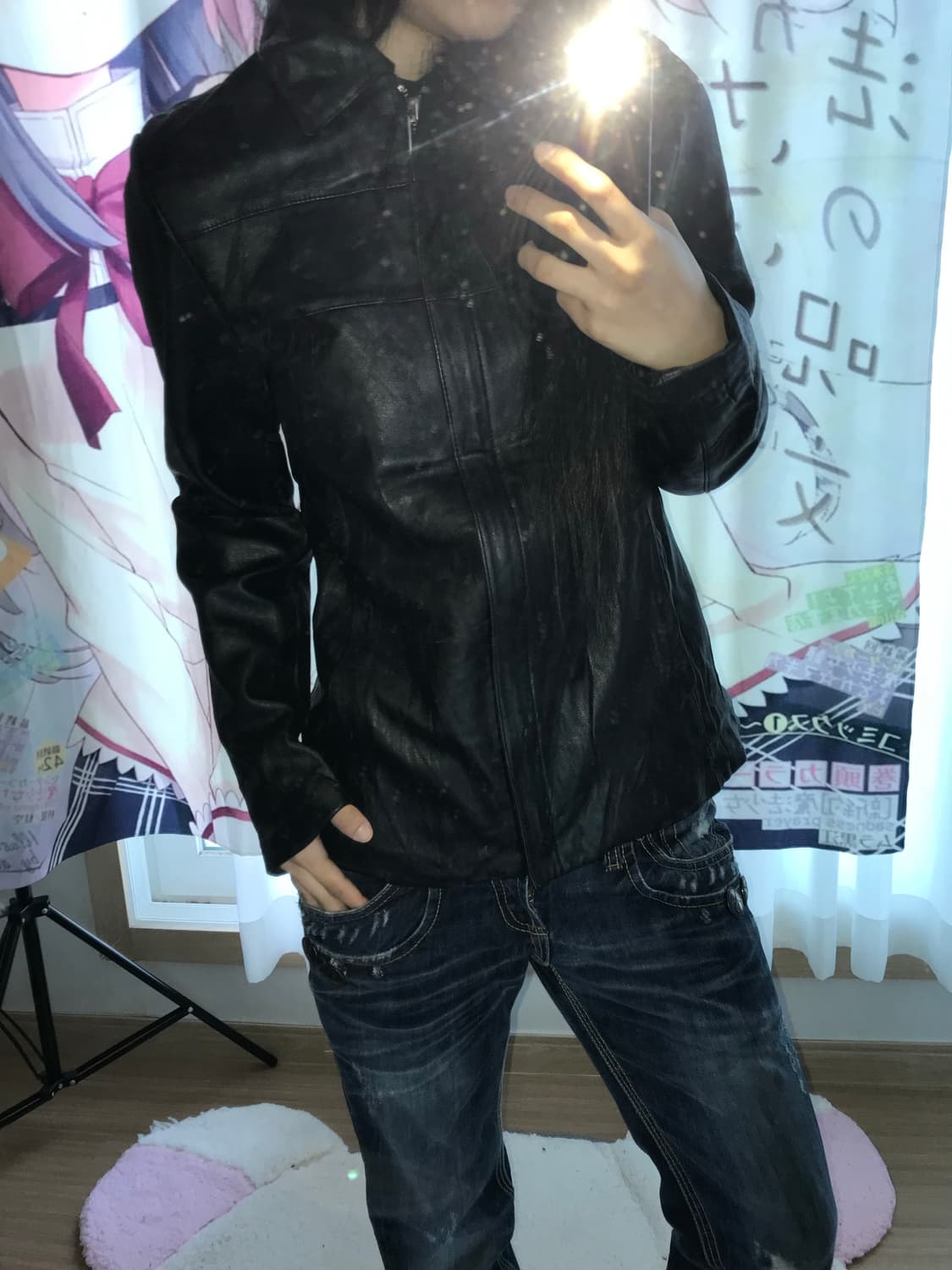 램스킨 레더자켓 상품이미지1