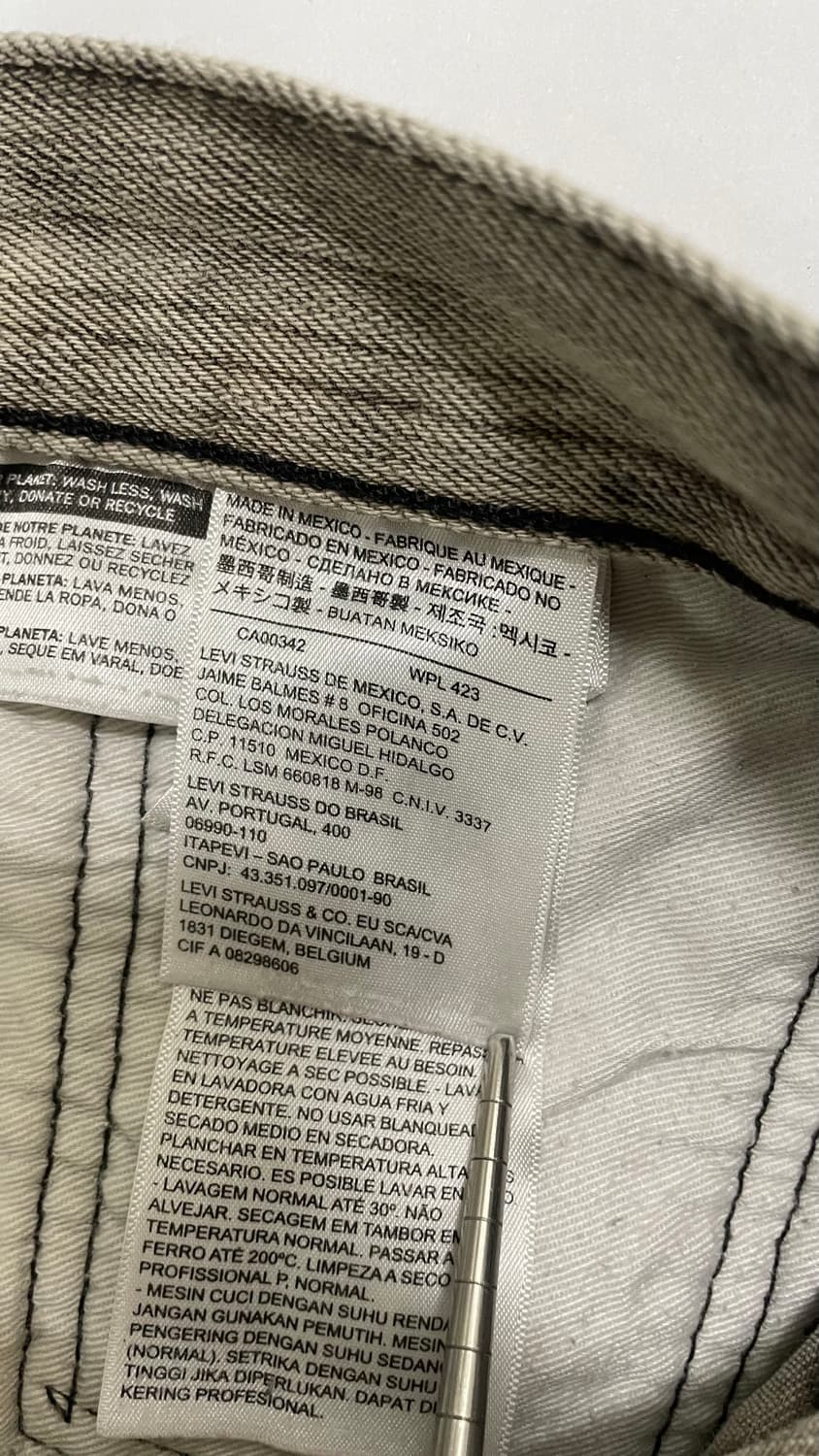 리바이스 501 워싱 타이다이 데님 상품이미지7