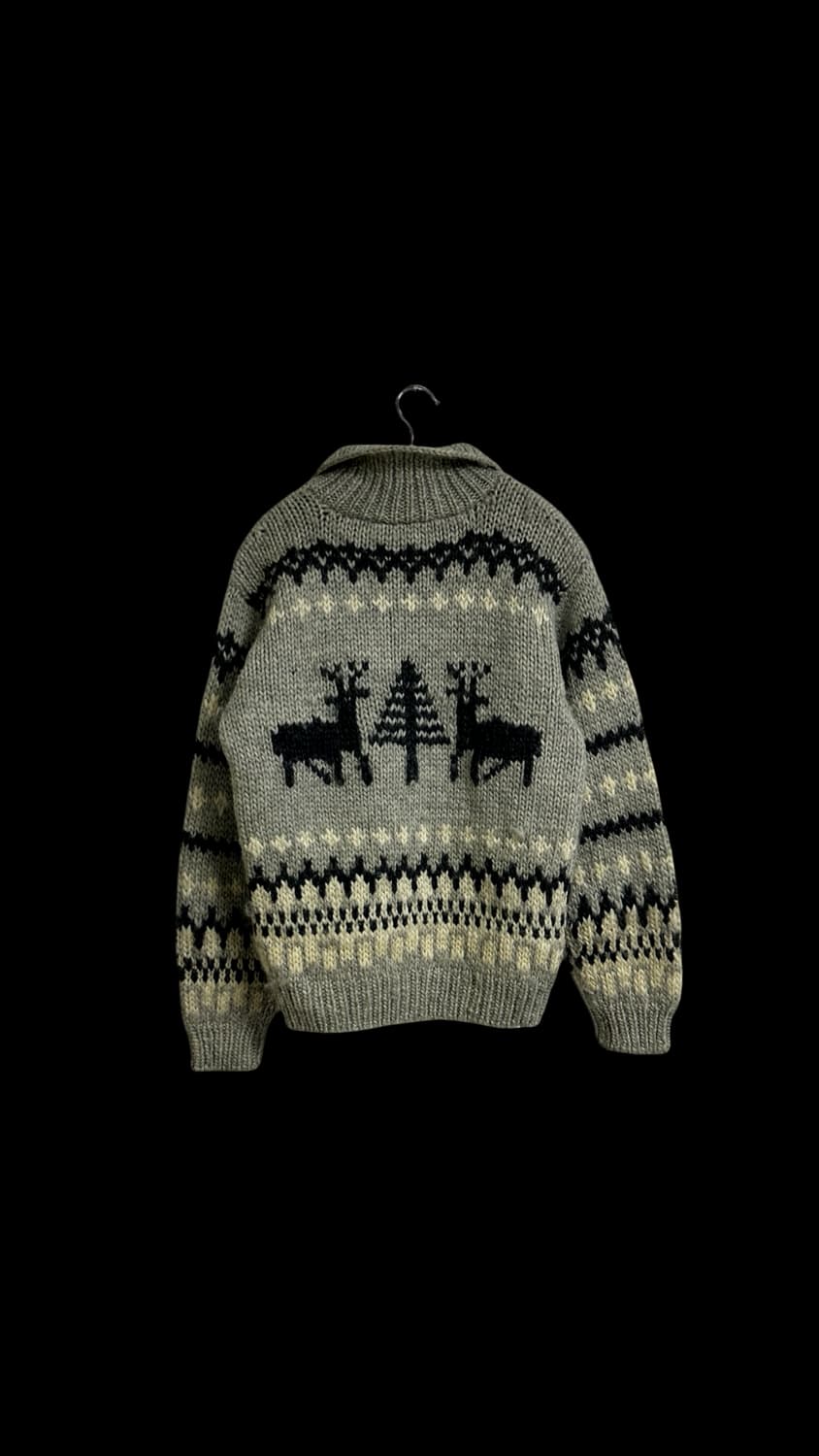 핸드메이드 코위찬 니트 집업 상품이미지2