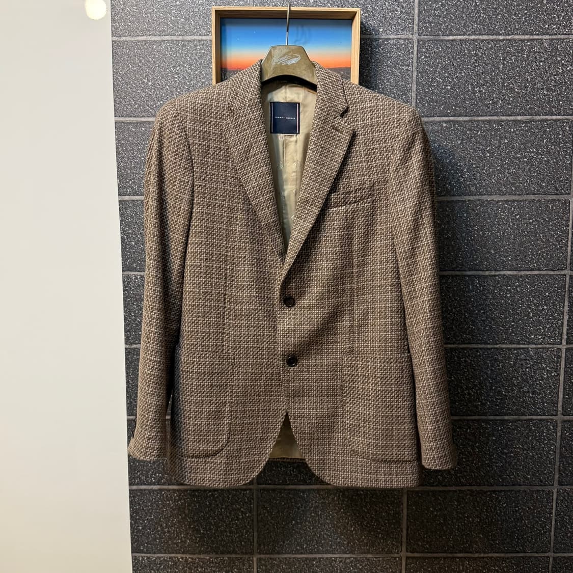 [50] 타미힐피거 X 라르디니 마이크로 하운드투스 울 자켓 상품이미지1