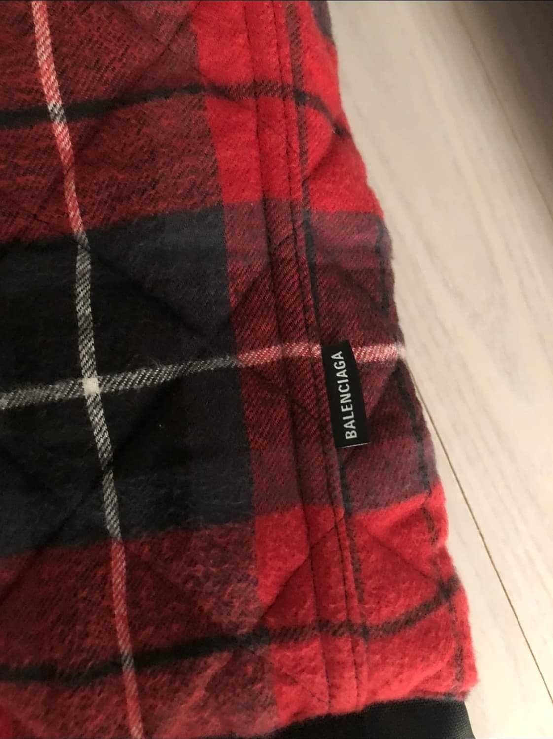 정품 발렌시아가 트리플 레이어 체크 재킷 44 상품이미지3