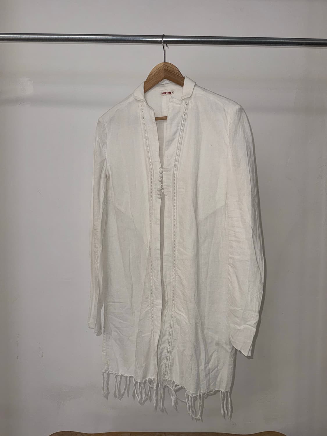 캐피탈 코튼 롱 블라우스 상품이미지1