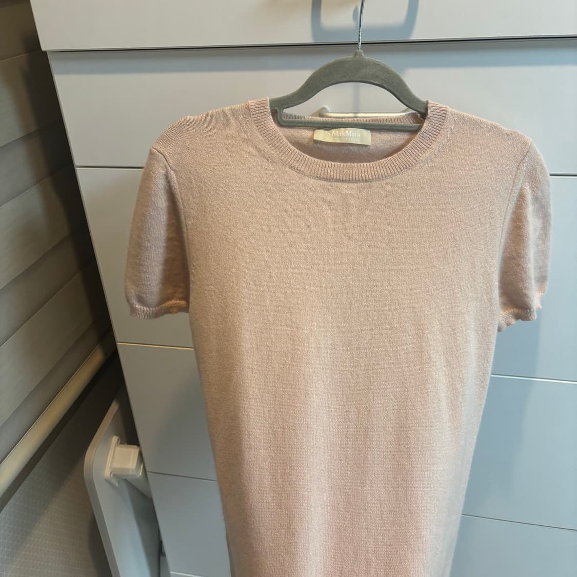 Max Mara 막스마라 캐시미어 핑크 반팔 니트 M 상품이미지2