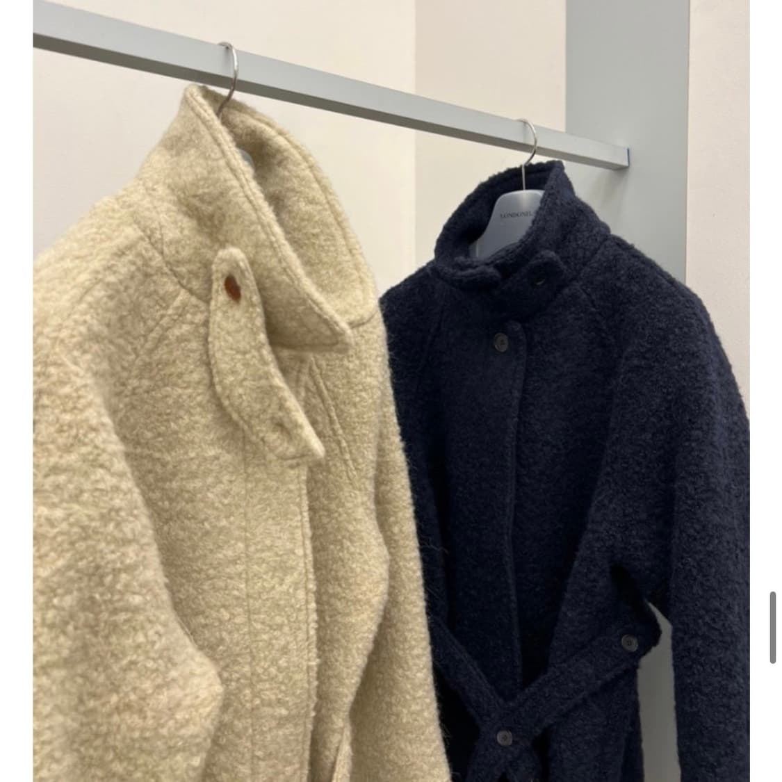 런던플랏 브루클린 울알파카 부클 하프코트 상품이미지4