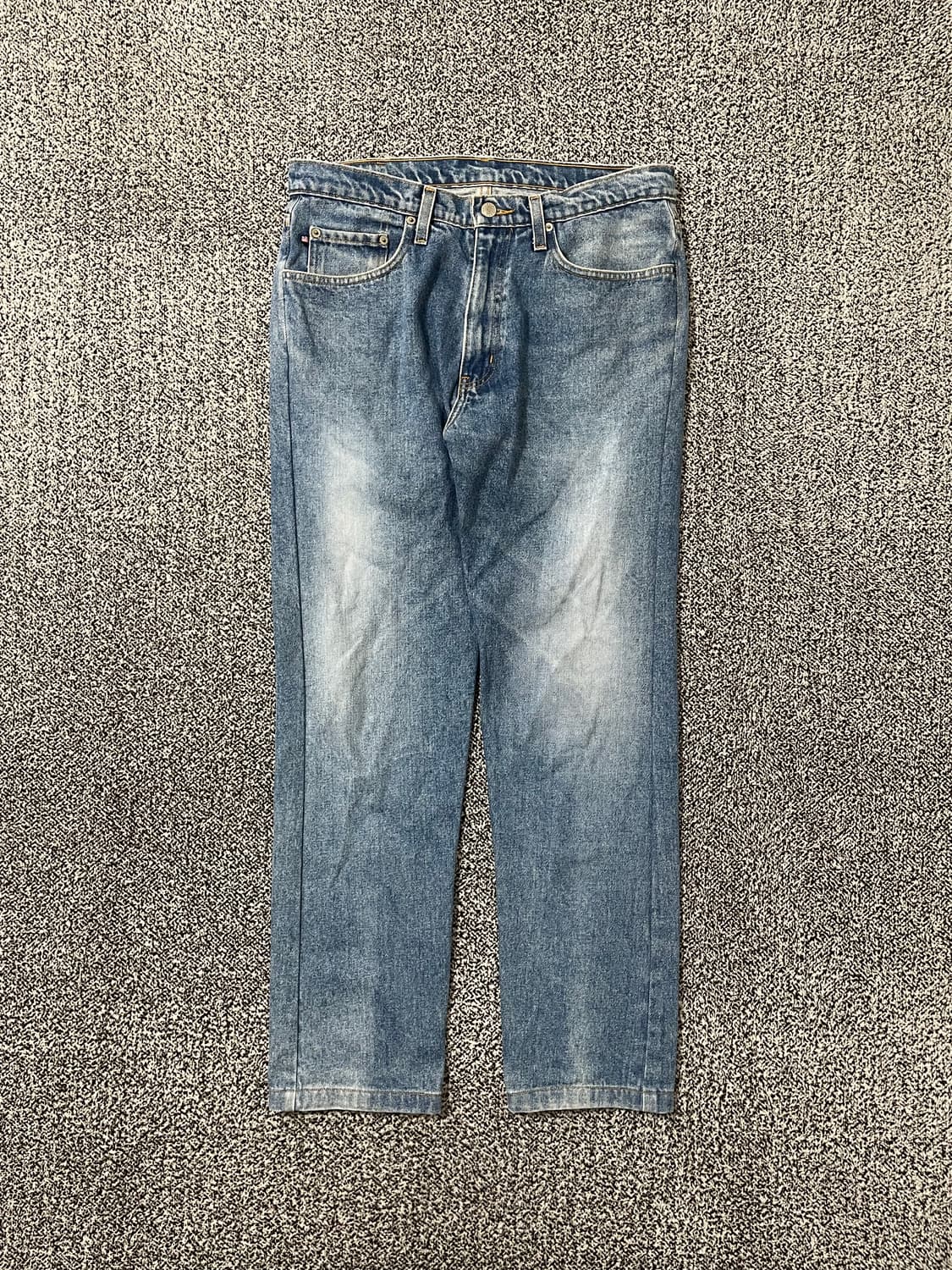 빈티지9. 폴로진스컴퍼니 폴로팬츠 워시드 연청 데님팬츠 청바지 상품이미지1