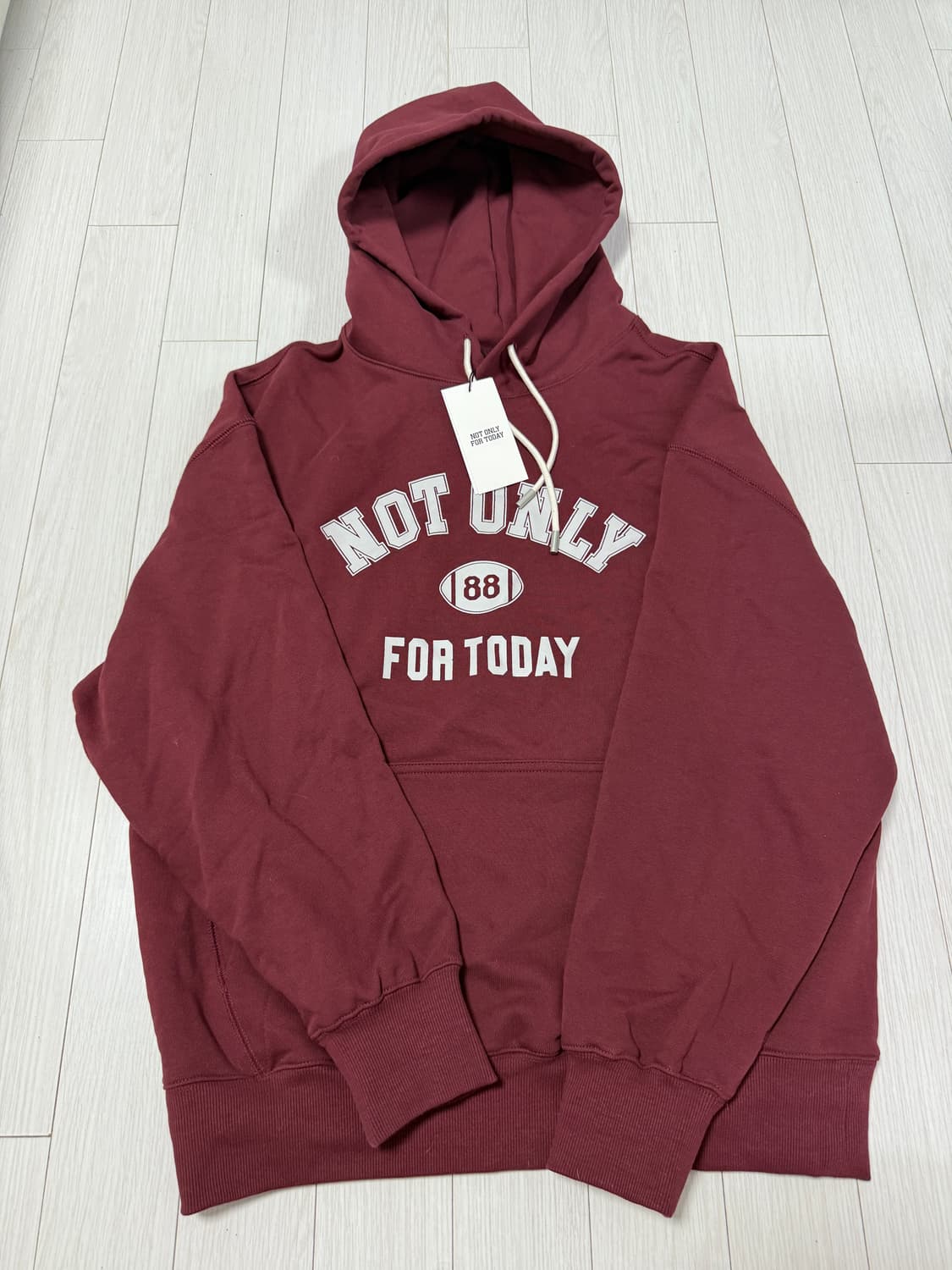 플리마켓🔥 낫온리포투데이 넘버볼 후드티 상품이미지1