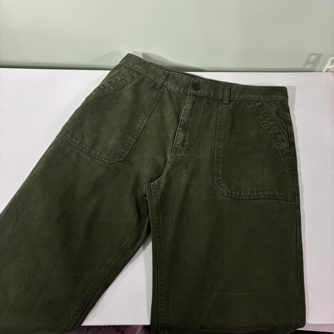 L 유니폼브릿지 카키 레귤러핏 퍼티그팬츠 상품이미지1