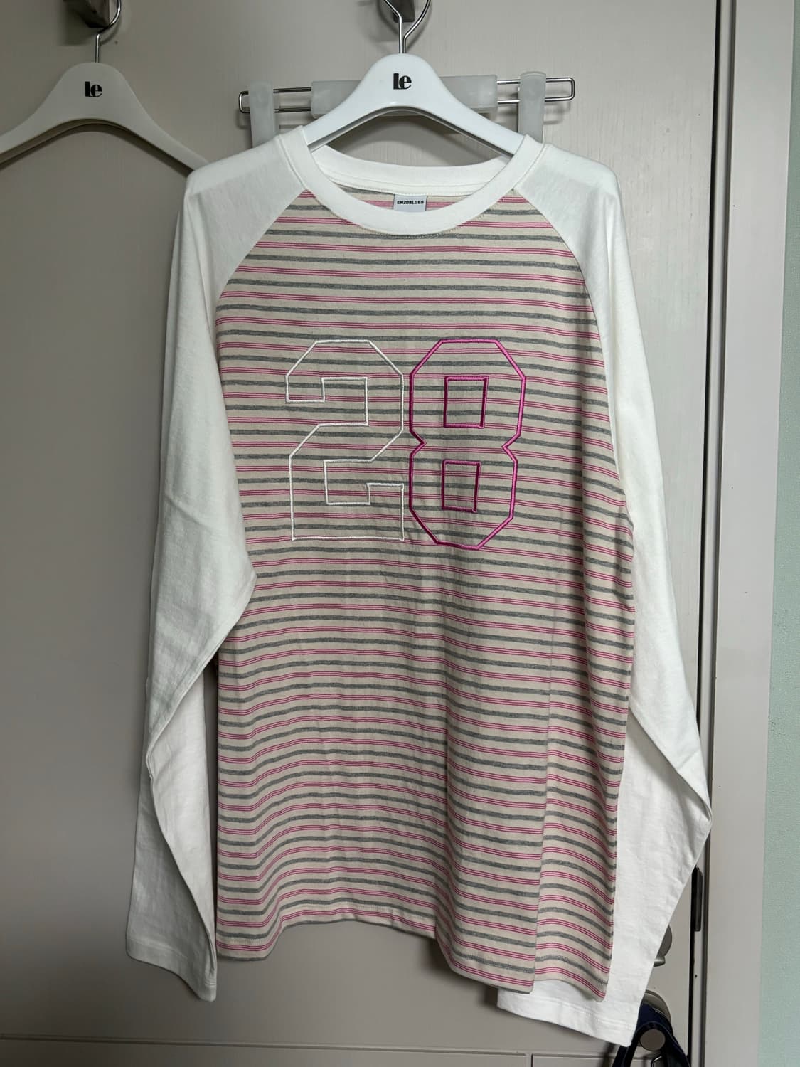 엔조 블루스 믹스 패브릭 박시 LST (Ivory)/ 정가 69,000 상품이미지1