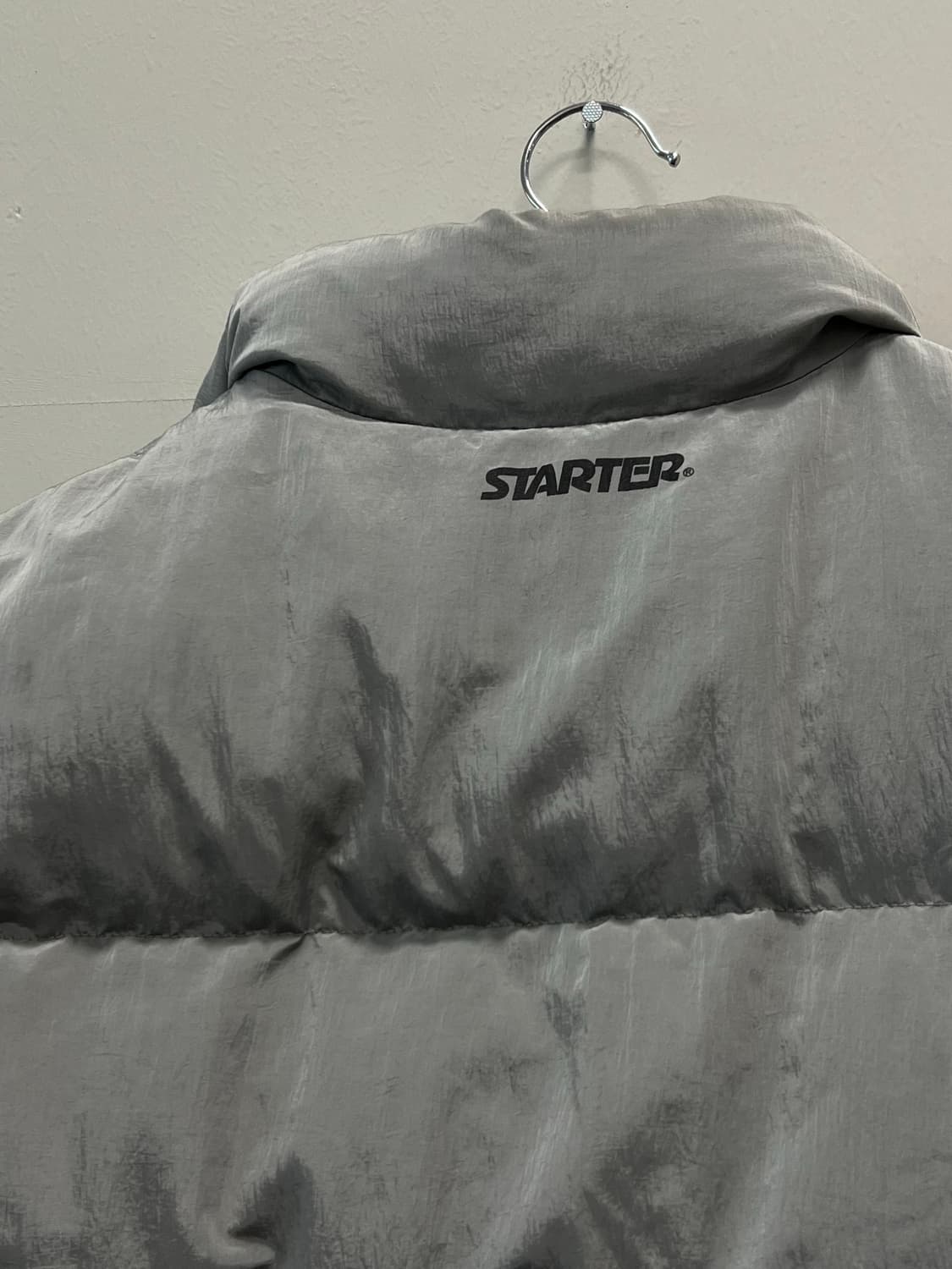 스타터 키즈/우먼스 덕다운 나일론 패딩 자켓 실버 상품이미지7