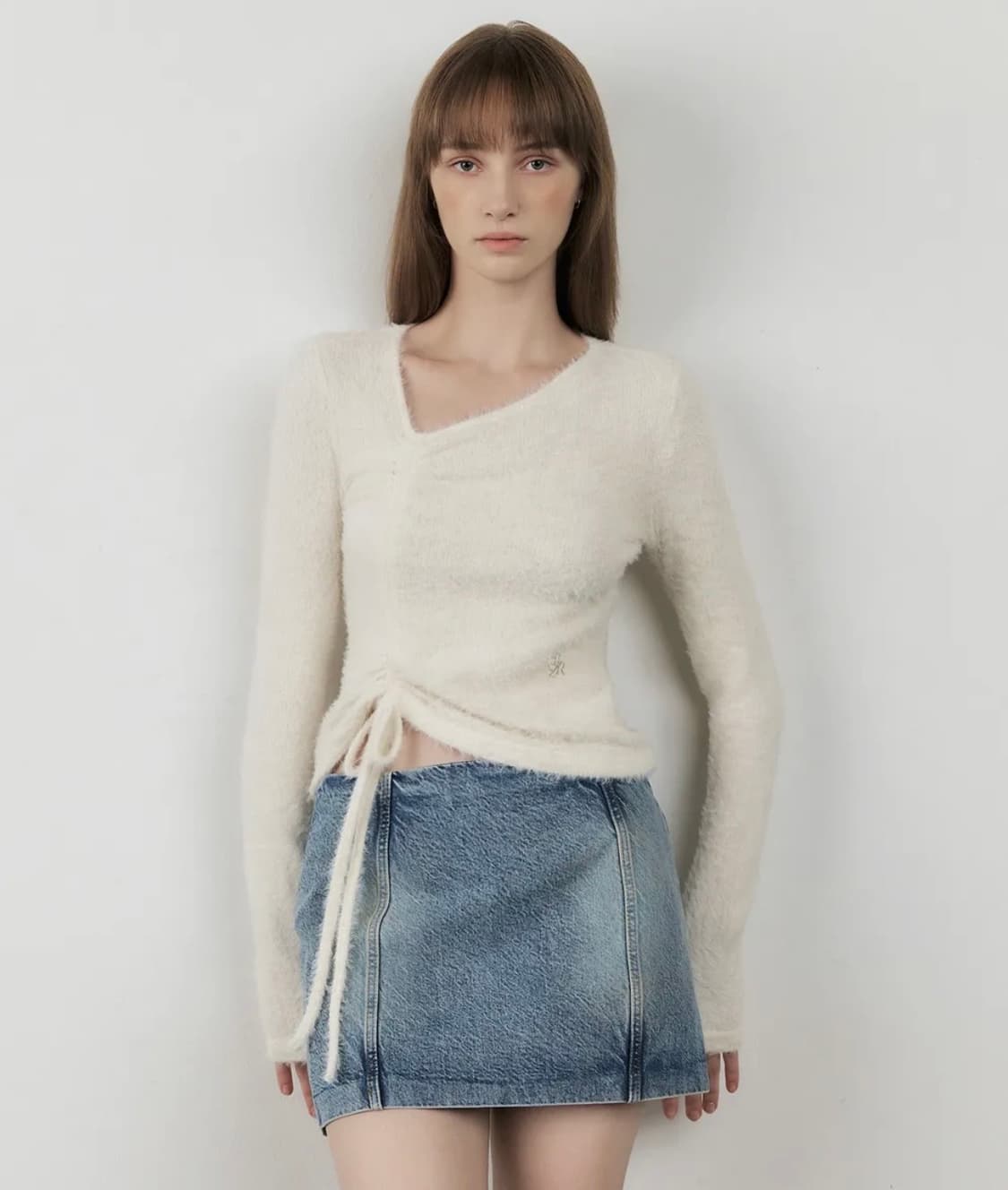 시티브리즈 헤어리 셔링포인트 티셔츠 _아이보리 상품이미지1