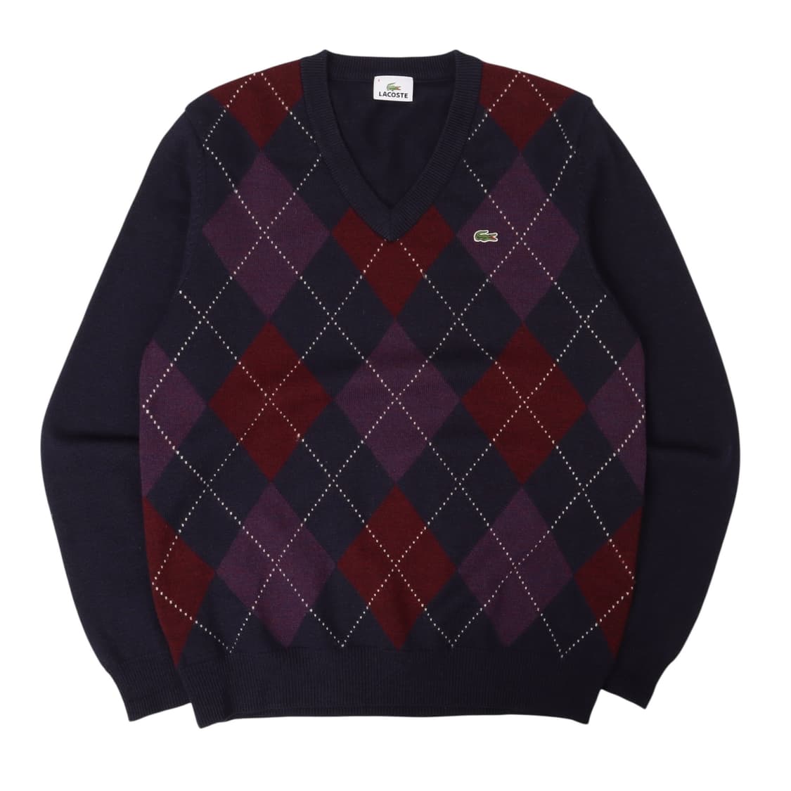 라코스테 아가일 체크 스웨터 니트 상품이미지1