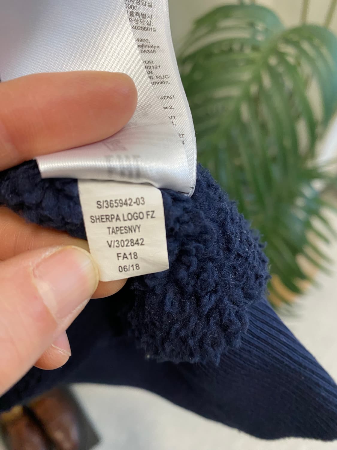 갭 양털 후드집업(네이비) 상품이미지8