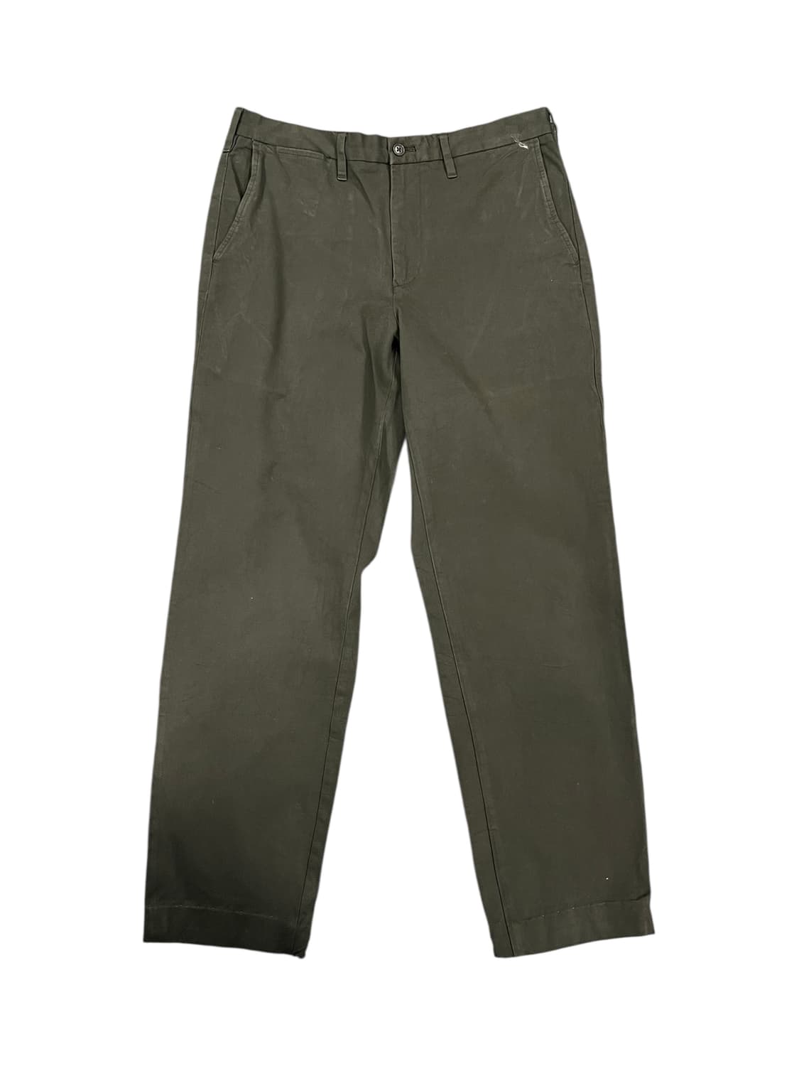 P060 빈티지 JPN 카키 면바지 OS 상품이미지1
