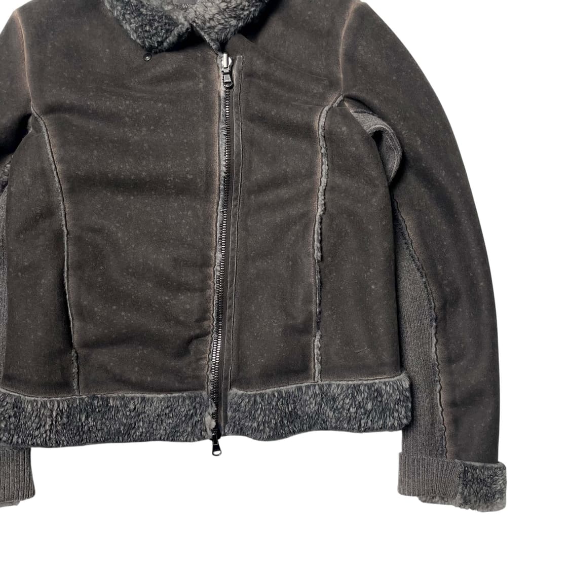 Tandem 페이크 레더 니트 퍼 자켓 (italy made) 상품이미지3