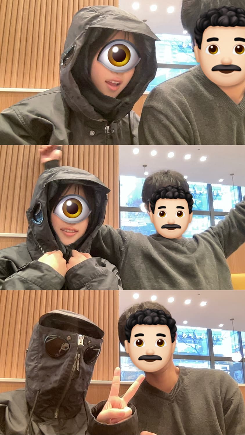 씨피컴퍼니 마이크로 케이 후드 드로스트링 코트 M 상품이미지3