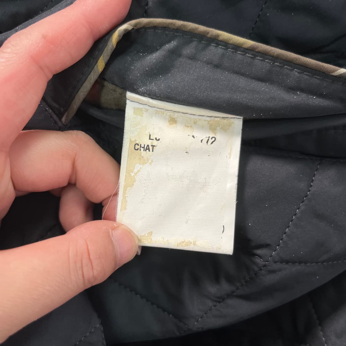 W 95 바버 퀄팅 벨티드 자켓 상품이미지8