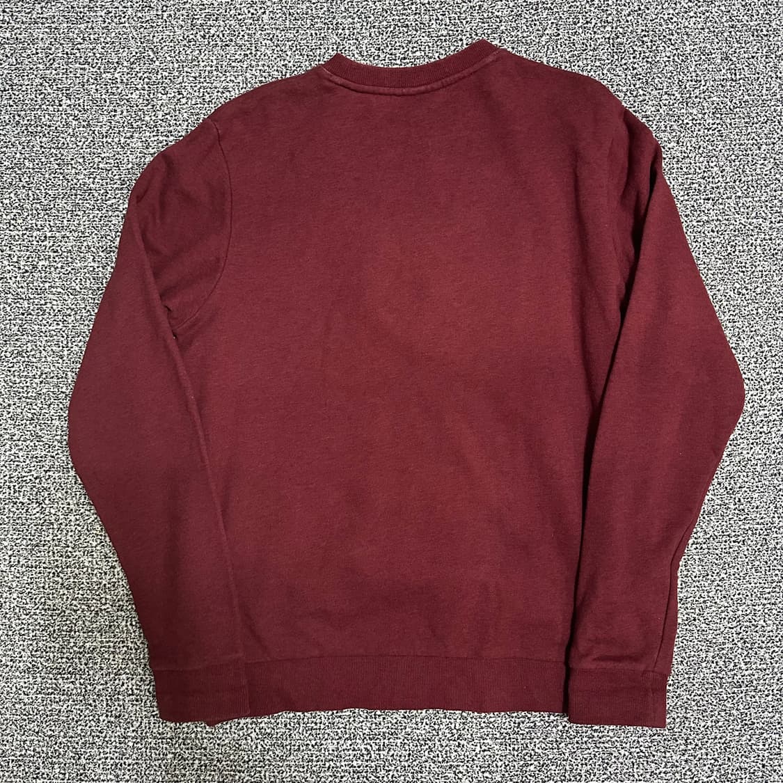 (100) 라코스테 버건디 빅로고 맨투맨 상품이미지4