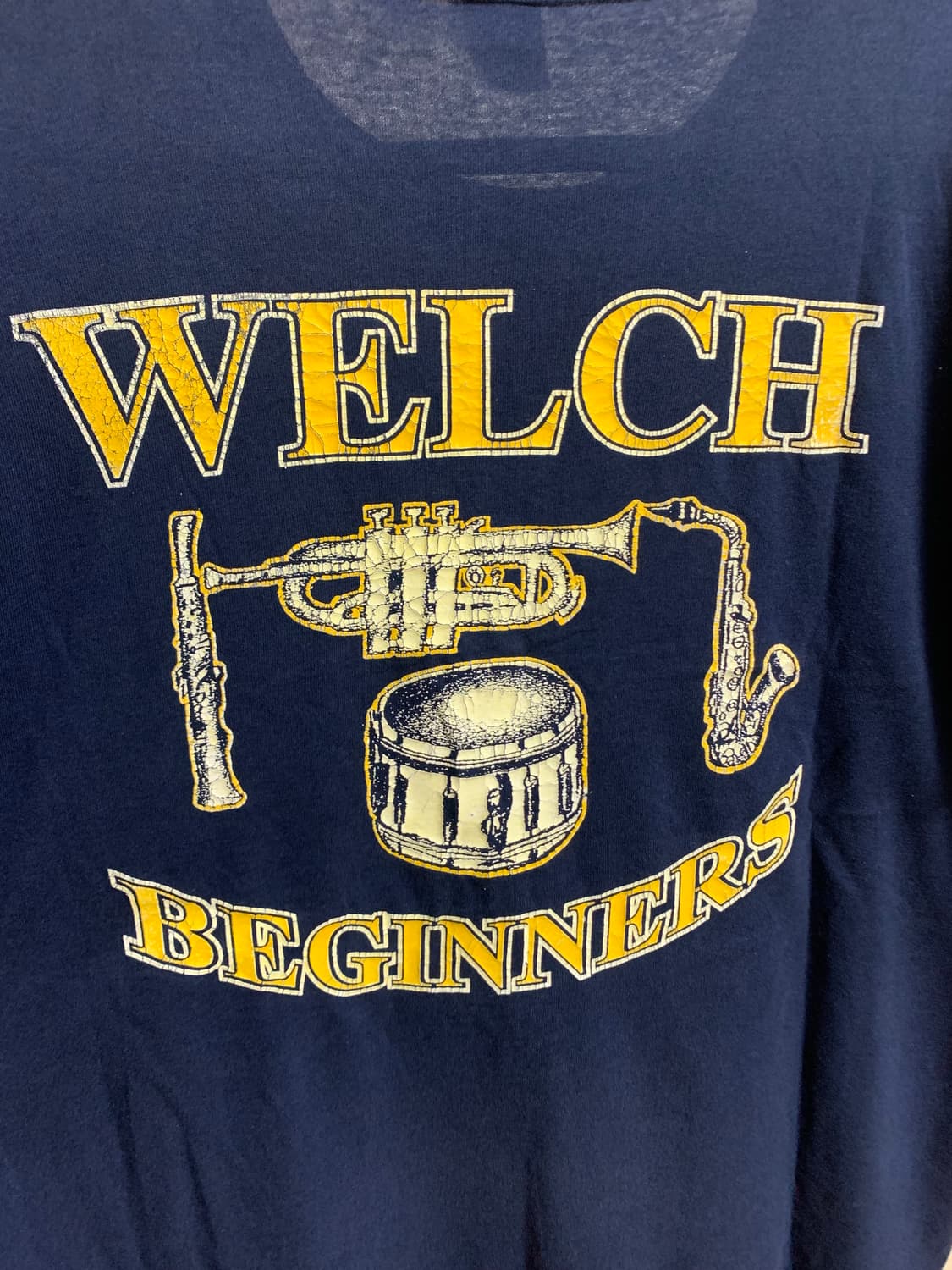 빈티지 8-90s USA 러셀 네이비 반팔티 상품이미지4