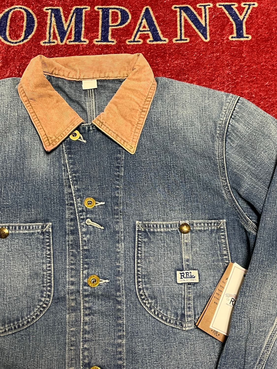 RRL 코듀로이 칼라 인디고 데님 자켓 상품이미지3