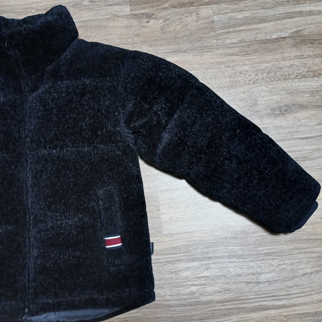 로맨틱크라운 벨벳 니트 다운 패딩 자켓 남녀공용 상품이미지4