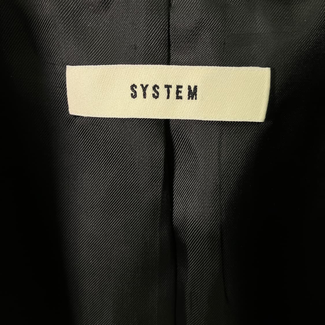 시스템 네이비 울 캐시미어 오픈 롱코트 상품이미지3