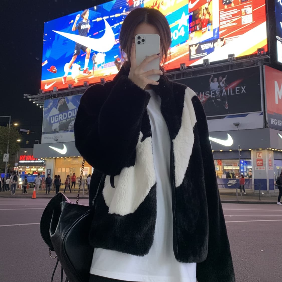 55/66.나이키 빅스우시 퍼 점퍼  상품이미지1