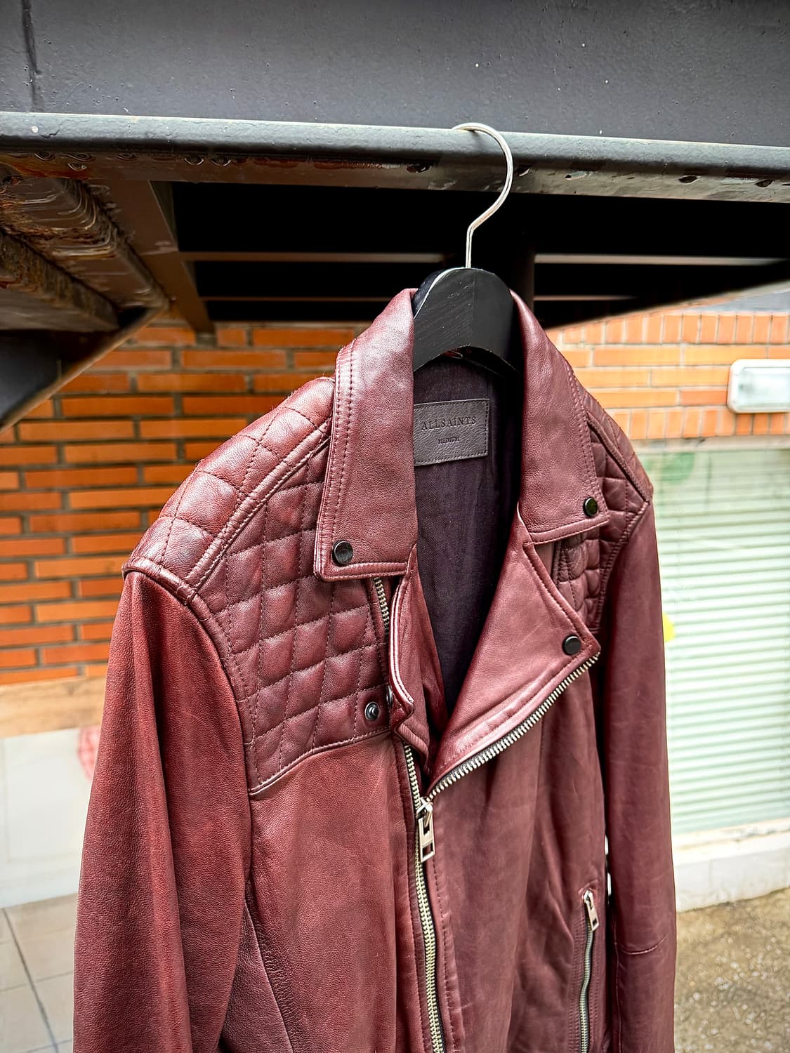 ALLSAINTS – Deep Brown Lambskin Rider Ja 상품이미지2